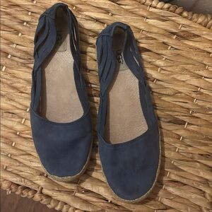 UGG Dark Blue Espadrilles with Tan Sole
